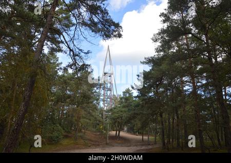 Götzer Berg 108 m a Brandeburgo, Germania - 6 ottobre 2021. Foto Stock