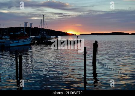 Arcipelago di Fjällbacka sulla costa occidentale svedese Foto Stock