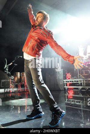 14 OTTOBRE: Simon LeBon di Duran Duran suona al Chastain Park Amphitheater di Atlanta, Georgia, il 14 ottobre 2011. CREDIT: Chris McKay / MediaPunch Foto Stock