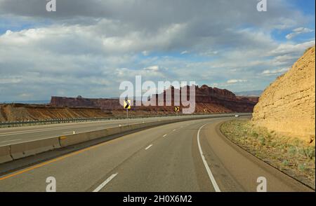 La curva di San Rafael si gonfia, Utah Foto Stock