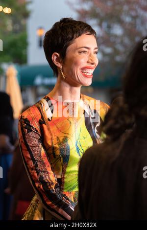 San Rafael, Stati Uniti. 14 Ott 2021. Rebecca Hall partecipa alla proiezione di 'Passing' durante il Mill Valley Film Festival 2021 al Smith Rafael Film Center il 14 ottobre 2021 a San Rafael, California. Foto: Tracie/PictureHappyPhotos/imageSPACE Credit: Imagespace/Alamy Live News Foto Stock