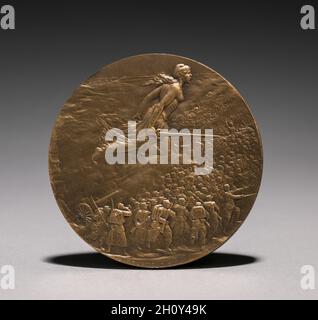 Medaglia (inversa), 1914. Jules Prosper Legastelois (francese, 1855-1931). Bronzo; diametro: 7 cm (3/4 poll.). Foto Stock