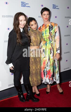 Nina Yang Bongiovi, Rebecca Hall, Ruth neGa partecipa alla proiezione di 'Passing' durante il Mill Valley Film Festival 2021 al Smith Rafael Film Center il 14 ottobre 2021 a San Rafael, California. Foto di Tracie/PictureHappyPhotos/imageSPACE/Sipa USA Foto Stock