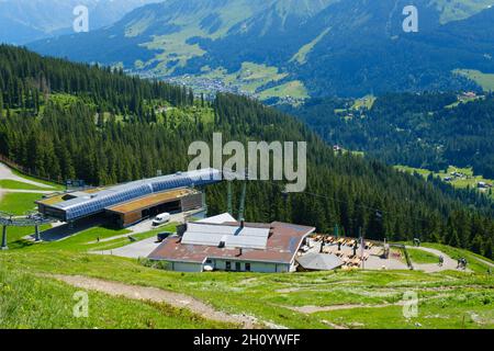 Stazione di montagna a Hoher Ifen, Alpi di Allgäu, Kleinwalsertal, Austria, Europa Foto Stock