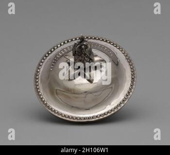 Teiera (coperchio), c. 1790. John David (americano, 1736-1793). Silver; questo teiera potrebbe appartenere al dottor Enoch F. Edwards, medico personale di George Washington. Foto Stock