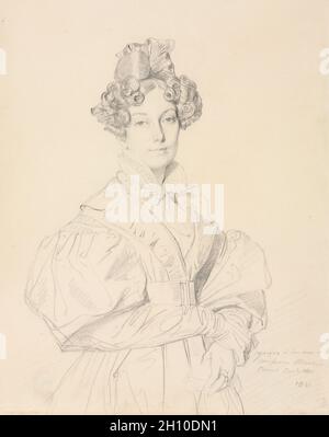 Madame Désiré Raoul-Rochette, 1830. Jean-Auguste-Dominique Ingres (Francese, 1780-1867). Grafite; foglio: 32.1 x 24 cm (12 5/8 x 9 7/16 in.). Foto Stock