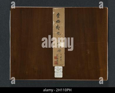 Album di Paesaggi stagionali, 1684. Zha Shibiao (cinese, 1615-1698). Album di dodici foglie, inchiostro o inchiostro e colore chiaro su carta; totale: 29.9 x 39.4 cm (11 3/4 x 15 1/2 pollici). Foto Stock