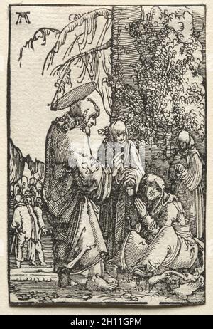 La caduta e la redenzione dell'uomo: Cristo che prende il via da sua Madre prima della Passione, c.. 1515. Albrecht Altdorfer (tedesco, c.. 1480-1538). Taglio del legno; Foto Stock