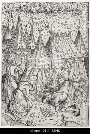 Der Schatzbehalter, 1491. Attribuito a Michael Wolgemut (tedesco, 1434-1519). Taglio del legno; Foto Stock