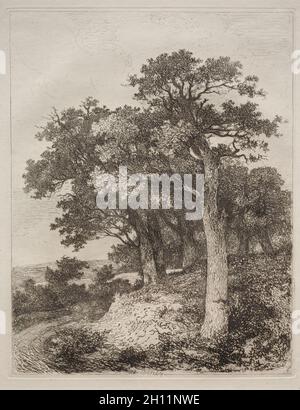 A Colney. John Crome (britannico, 1768-1821). Incisione; Foto Stock