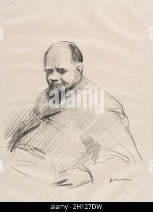 Ambroise Vollard, c.. 1910. Jean Louis Forain (francese, 1852-1931). Litografia; Foto Stock