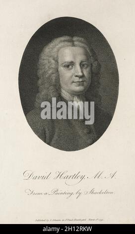 David Hartley, 1791. William Blake (britannico, 1757-1827). Incisione; Foto Stock