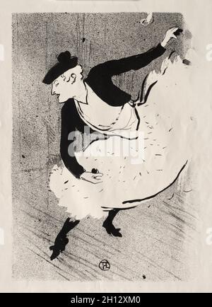 Le Café-concerto: Edmée Lescot, 1893. Henri de Toulouse-Lautrec (francese, 1864-1901). Litografia; Foto Stock