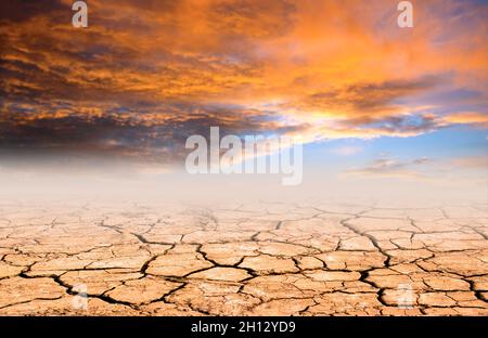 Cambiamento climatico, illustrazione Foto Stock
