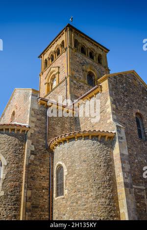 Eglise de Salles Arbuissonnas et alentours, Beaujolais Foto Stock