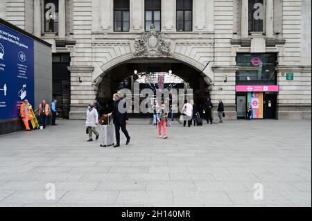 Londra Victorian London Termini entrata. Foto Stock