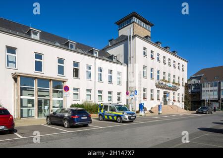 Germania, Velbert, Velbert-Mitte, Bergisches Land, Niederbergisches Land, Niederberg, Renania settentrionale-Vestfalia, NRW, municipio, parcheggio auto Foto Stock