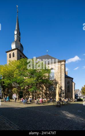 Germania, Velbert, Velbert-Langenberg, Bergisches Land, Niederbergisches Land, Niederberg, Renania settentrionale-Vestfalia, NRW, Chiesa evangelica storica, barocco Foto Stock