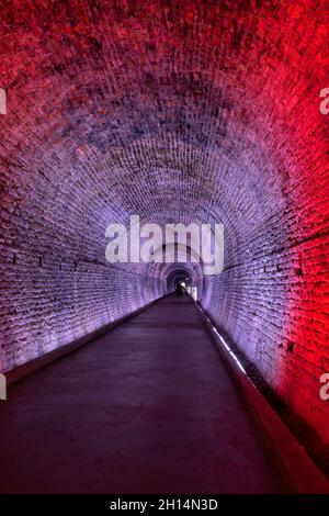 Il primo tunnel ferroviario del Canada è ora un'attrazione turistica. Brockville, Ontario, Canada Foto Stock