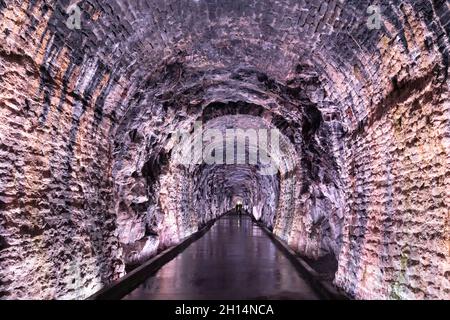 Il primo tunnel ferroviario del Canada è ora un'attrazione turistica. Brockville, Ontario, Canada Foto Stock