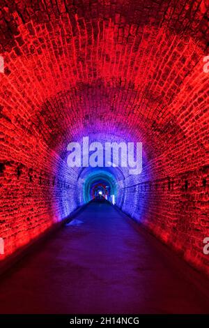 Il primo tunnel ferroviario del Canada è ora un'attrazione turistica. Brockville, Ontario, Canada Foto Stock