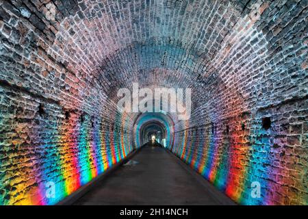 Il primo tunnel ferroviario del Canada è ora un'attrazione turistica. Brockville, Ontario, Canada Foto Stock