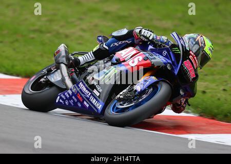 Jason o'Halloran McMS Yamaha durante il round 11 della British Superbike (BSB) Triple Header 2021 di Bennetts a Brands Hatch, Longfield, Inghilterra, il 16-17 ottobre 2021. Foto di Ian Hopgood. Credit: Prime Media Images/Alamy Live News Foto Stock