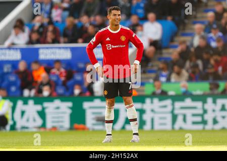 King Power Stadium, Leicester, Regno Unito. 16 ottobre 2021. Premier League Football, Leicester City versus Manchester United; Cristiano Ronaldo of Manchester United Credit: Action Plus Sports/Alamy Live News Foto Stock