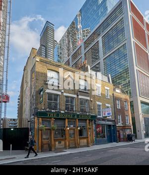 Horse and Groom pub Curtain Road Foto Stock