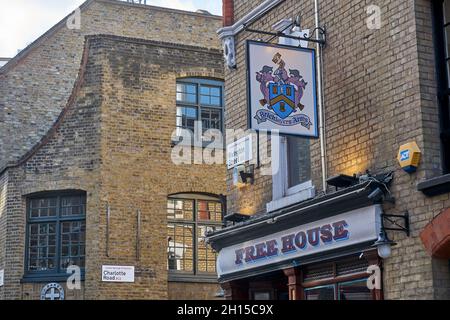 rivington Street Shoreditch hoxton Bricklayers Arms Foto Stock