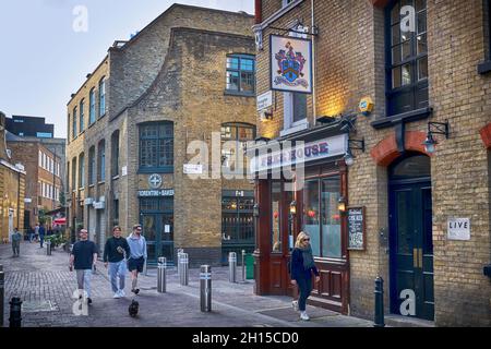 rivington Street Shoreditch hoxton Bricklayers Arms Foto Stock