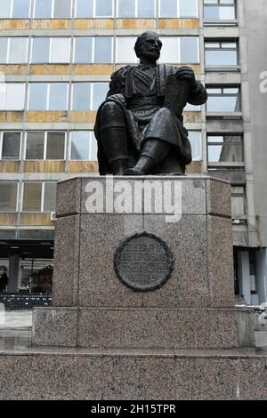 Statua di Petar II Petrovic-Njegos, Belgrado, Serbia Foto Stock