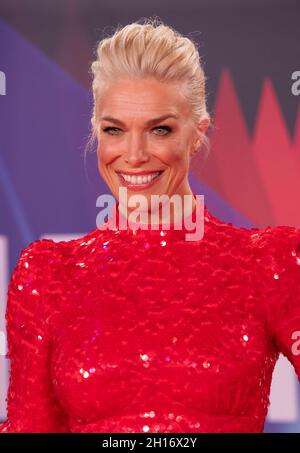 Londra, Regno Unito. 15 ottobre 2021. Hannah Waddingham partecipa alla premiazione britannica della 'Session' durante il 65° BFI London Film Festival al Royal Festival Hall di Londra. (Foto di Gary Mitchell/SOPA Images/Sipa USA) Credit: Sipa USA/Alamy Live News Foto Stock