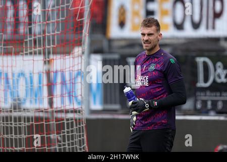 Rotterdam, Paesi Bassi. 17 ottobre 2021. ROTTERDAM, PAESI BASSI - OTTOBRE 17: Durante la partita olandese Eredivie tra Sparta Rotterdam e FC Groningen a Het Kasteel il 17 Ottobre 2021 a Rotterdam, Paesi Bassi (Foto di Herman Dingler/Orange Pictures) credito: Orange Pics BV/Alamy Live News Foto Stock