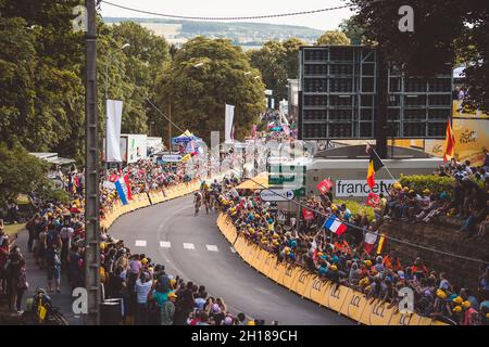 3 luglio 2017, Longwy, Francia; Ciclismo, Tour de France fase 3: Foto Stock