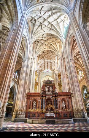 Cattedrale di Segovia. Castiglia e Leon, Spagna. Foto Stock