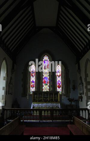 St Thomas grado II elencato Chiesa Anglicana St Dogmaels, Pembrokeshire Foto Stock