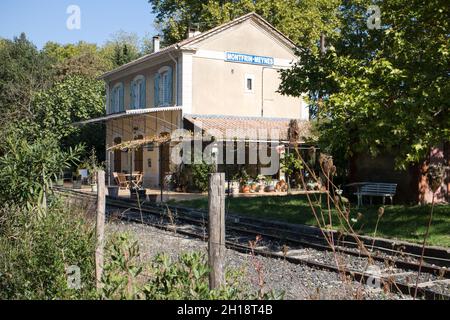 Test Voie Verte da Beaucaire a Pont du GardMontfrin Foto Stock