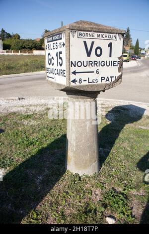 Test Voie Verte da Beaucaire a Pont du Gard Foto Stock