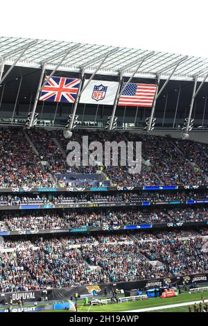 Una panoramica generale del Tottenham Hotspur Stadium durante la partita della NFL Interntaional Series tra i Miami Dolphins e i Jacksonville Jaguars, Foto Stock