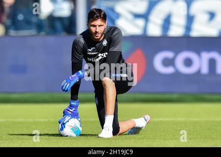 Empoli, Italia. 17 ottobre 2021. Marco Sportiello (Atalanta) durante Empoli FC vs Atalanta BC, Campionato Italiano di calcio a a Empoli, Italia, Ottobre 17 2021 Credit: Agenzia indipendente di Foto/Alamy Live News Foto Stock