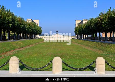 Il Memoriale della Pennsylvania dedicato ai volontari della Pennsylvania che hanno partecipato alla prima guerra mondiale a Varennes-en-Argonne (Mosa), Francia Foto Stock