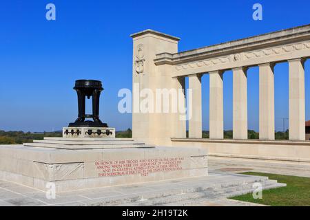 Il Memoriale della Pennsylvania dedicato ai volontari della Pennsylvania che hanno partecipato alla prima guerra mondiale a Varennes-en-Argonne (Mosa), Francia Foto Stock