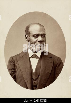 Henry Highland Garnet (1815-1882), abolizionista afro-americano, Ministro, educatore e Oratore, testa e spalle ritratto, James U. stead, 1881 Foto Stock