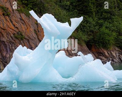 Ghiacciaio di LeConte, Tongass National Forest, Alaska. Foto Stock