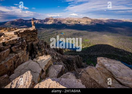 Bald Mountain - Mirror Lake - Uinta Mountains - Utah Foto Stock