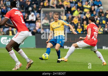 Brondby, Danimarca. , . Sigurd Rosted (4) di Broendby SE visto durante la 3F Superliga partita tra Broendby IF e Vejle Boldklub al Brondby Stadion. (Photo Credit: Gonzales Photo/Alamy Live News Foto Stock