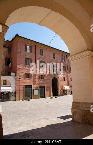 Europa, Italia, Lazio, Rieti, Piazza Vittorio Emanuele II Foto Stock