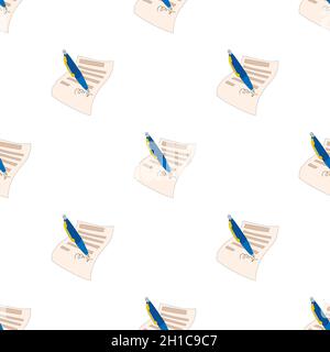 Il documento è firmato motivo trama sfondo senza giunture ripetizione sfondo vettore geometrico Illustrazione Vettoriale