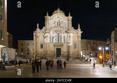 Chiesa di San Fracesco d'Assisi, Piazza San Francesco, Matera, Basilicata, Italia, Europa Foto Stock